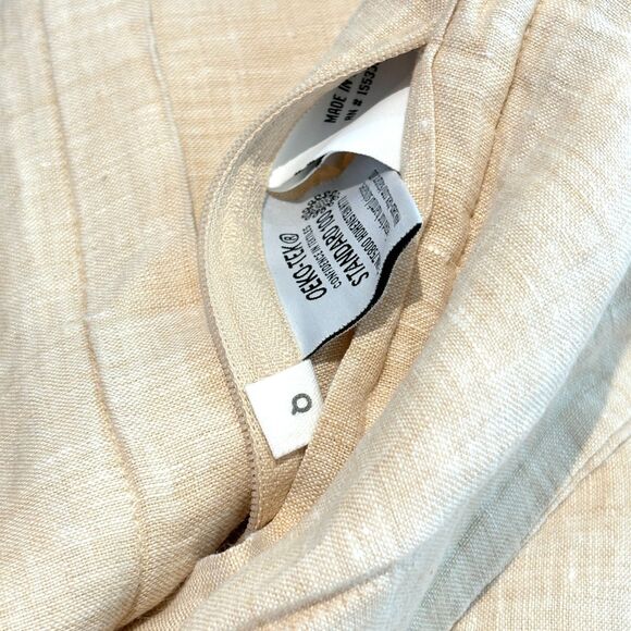 Saatva Heritage Flax Linen Queen Duvet Cover and Sham Pillow Case Set Beige - Picture 10 of 12